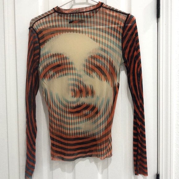 Jean Paul Gaultier Greta Garbo Mesh Top 